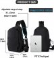 Sling Bag Crossbody Backpack Shoulder Bag for Men Women