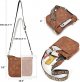 Crossbody Bags for Women Leather Handbags Hobo Shoulder Bags with Adjustable Colored Strap