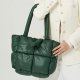 Women Quilted Puffy Handbag Light Winter Down Cotton Padded Shoulder Bag