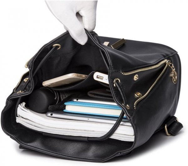 Fashion Shoulder Bag Rucksack PU Leather Women Ladies Backpack